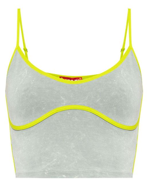 DIESEL Yellow T-Wow Tank Top