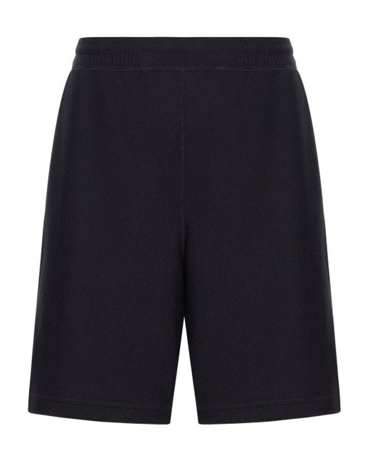Giorgio Armani Blue Mesh Bermuda Shorts for men