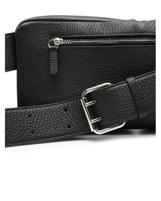 Givenchy Black Multi-Pocket Leather Belt Bag for men