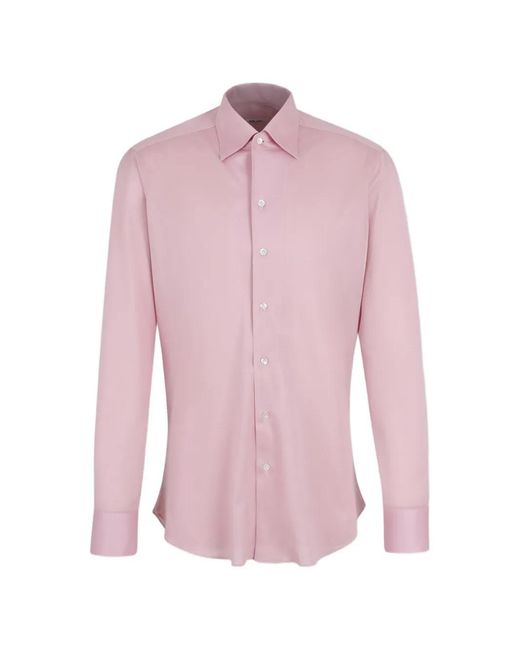 Fray Pink Chemise À Manches Longues for men