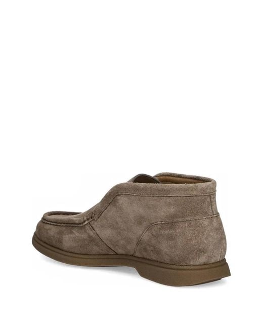Boss Brown Suede Desert Boots for men