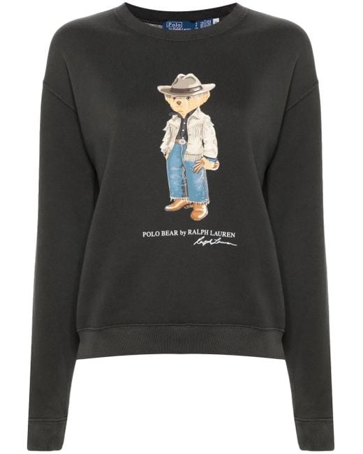 Polo Ralph Lauren Black Polo Bear Sweatshirt