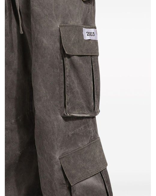 Pantalones anchos con efecto lavado Dolce & Gabbana de hombre de color Gray