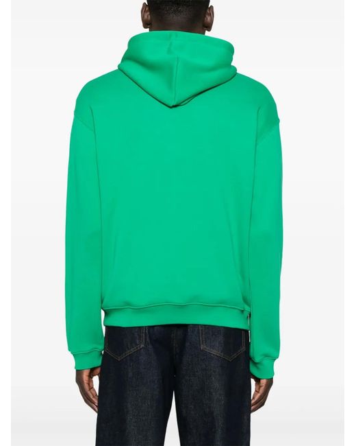 Lacoste Green Crocodile-Patch Hoodie