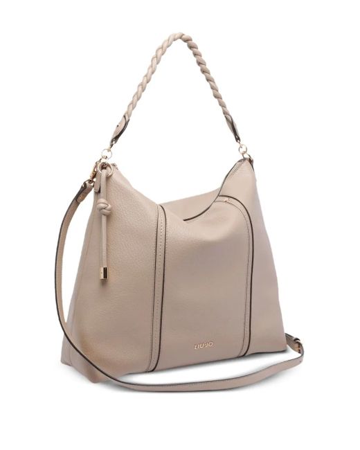 Liu Jo Natural Logo-Lettering Shoulder Bag