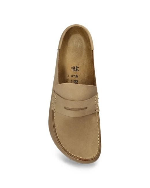 Birkenstock White Naples Leather Loafers for men