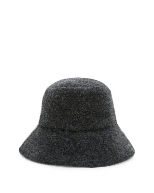 Dorothee Schumacher Black Fluffy Statements Bucket Hat