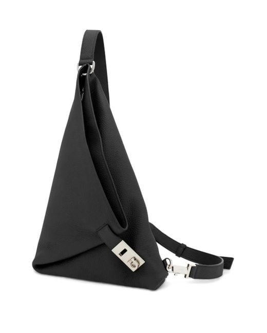 Ferragamo Leren Schoudertas in het Black voor heren