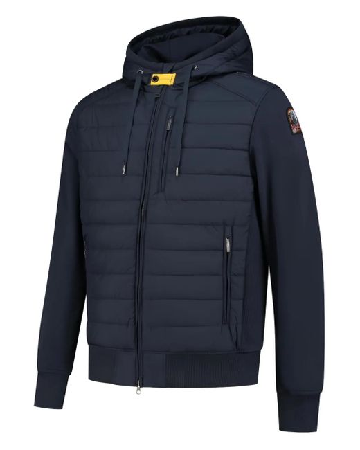 Parajumpers Blue Ivor Padded Hooded Jacket for men