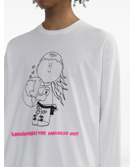 WESTFALL White Cartoon-Print T-Shirt for men