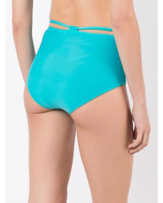 Bragas de bikini de talle alto Gloria Coelho de color Blue