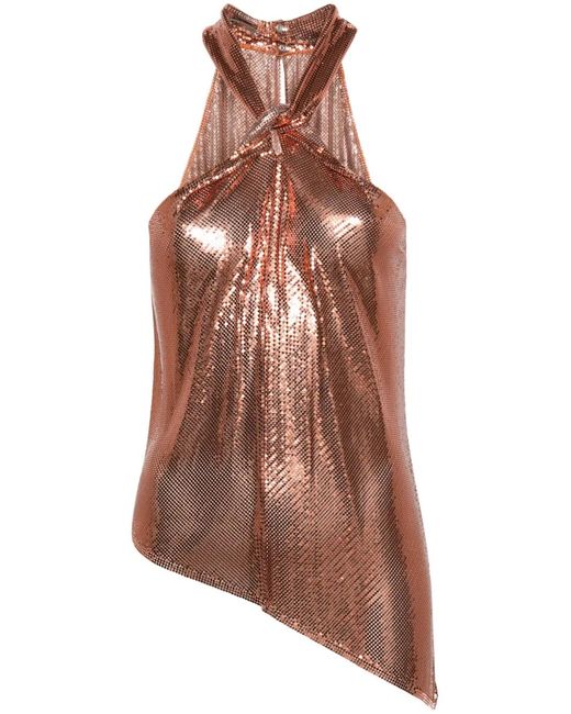 Rabanne Brown Asymmetrisches Oberteil