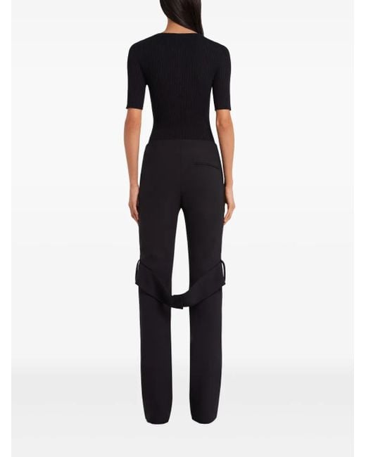Courreges Black Solar Light Jumper