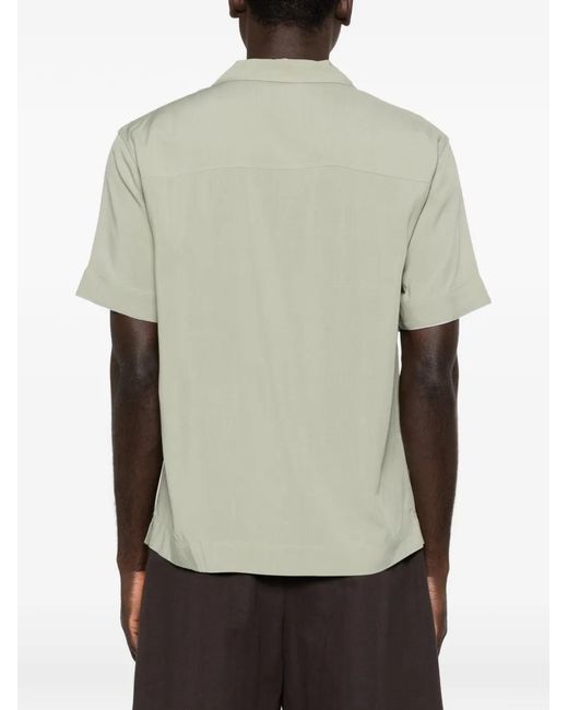 CHE White Buttoned Short-Sleeve Shirt for men