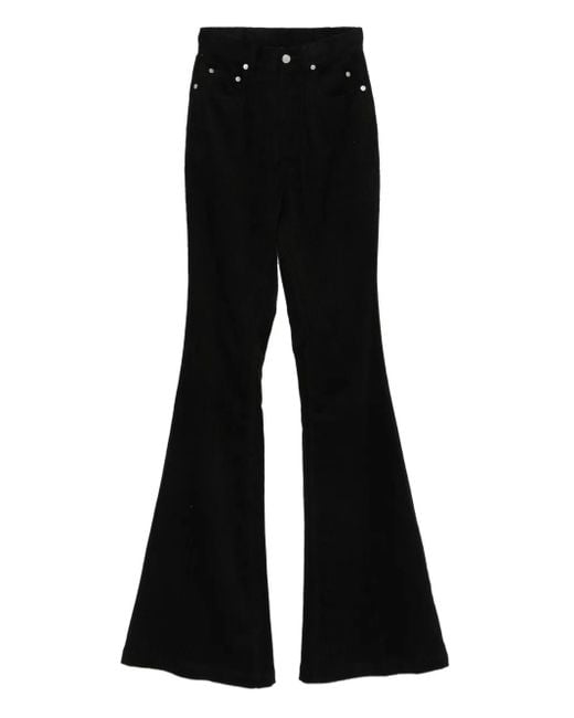 Rick Owens Black Flared Jeans
