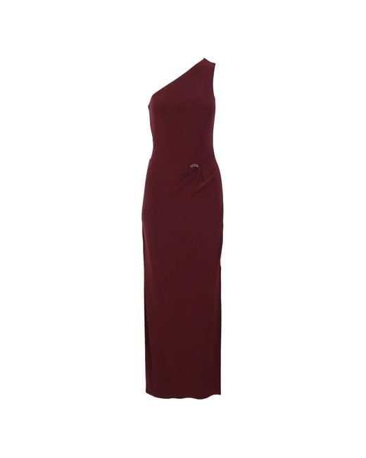 Baobab Purple One-Shoulder Ring-Detail Maxi Dress