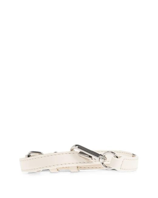 Ganni White Strawberry-Print Logo-Embroidered Tote Bag