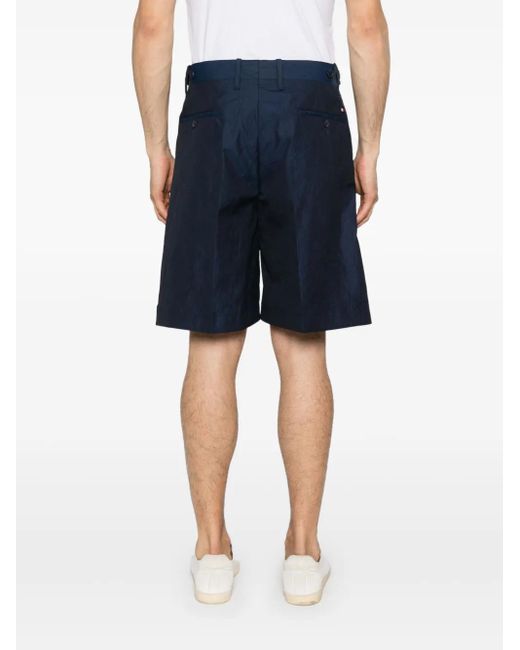 Tommy Hilfiger Blue Crinckled Shorts for men