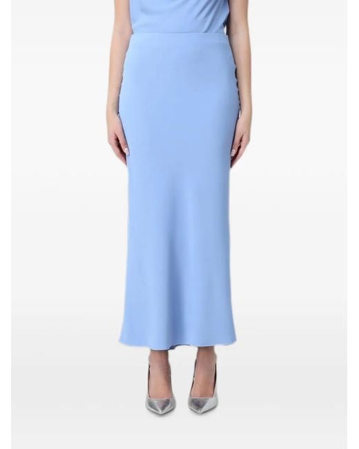Hanita Blue Maxi Jersey Skirt