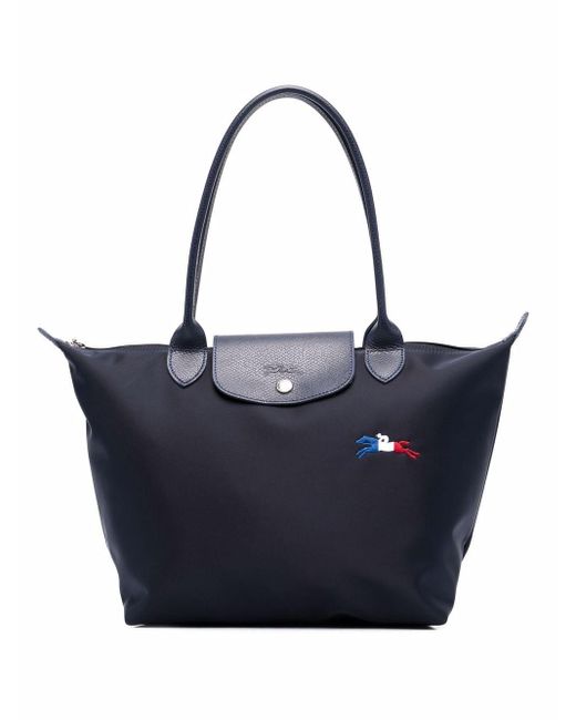 Longchamp Blue Le Pliage Très Paris Shoulder Bag