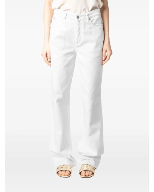 Zadig & Voltaire White Straight-Leg Jeans