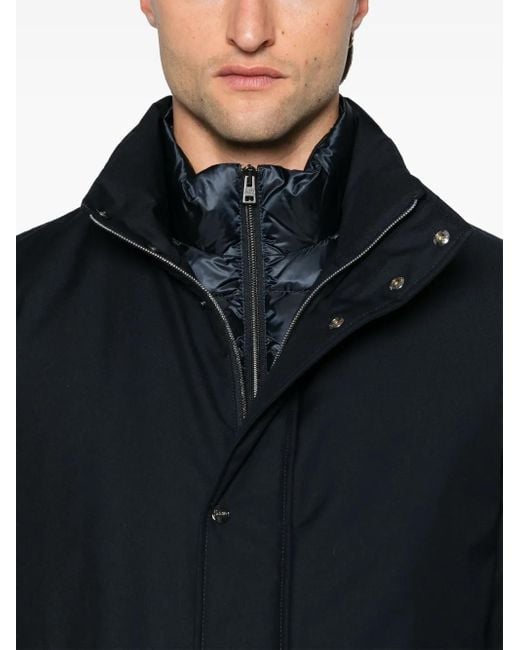 Abrigo Con Detalle A Capas Herno de hombre de color Blue