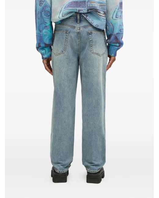 Thisisneverthat Blue Five-Pocket Jeans for men