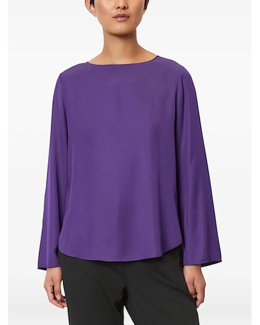 Marc O' Polo Purple Bell-Sleeve Blouse
