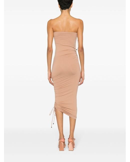 Wolford Natural Fatal Ruched Mini Dress