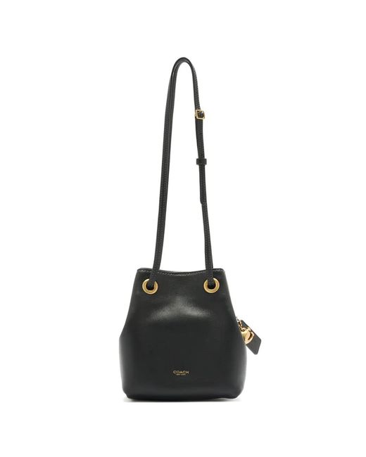 COACH Black Jade Leather Mini Bag