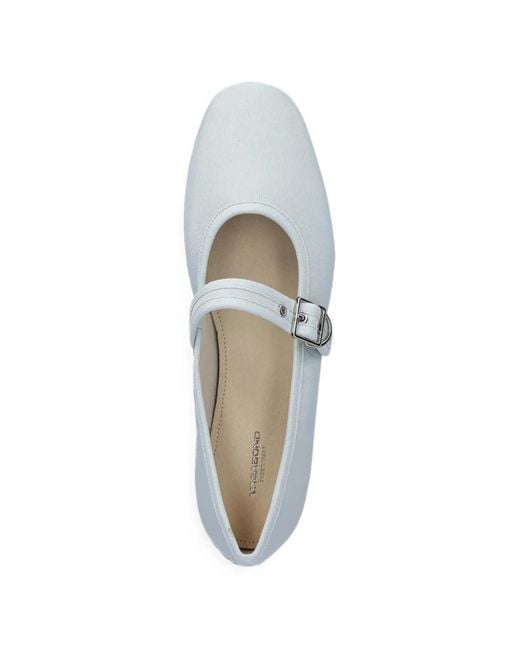Vagabond White Jolin Ballet Flats