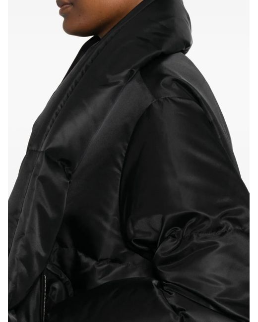 MM6 by Maison Martin Margiela Black Gesteppte Jacke