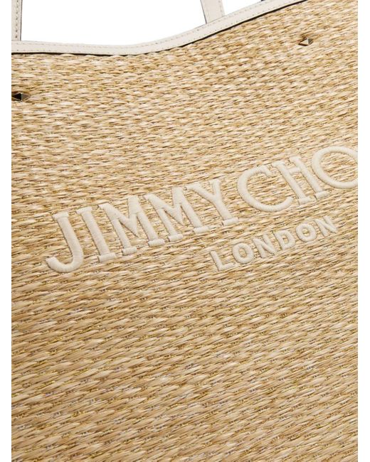 Jimmy Choo Natural Marli Raffia Tote Bag