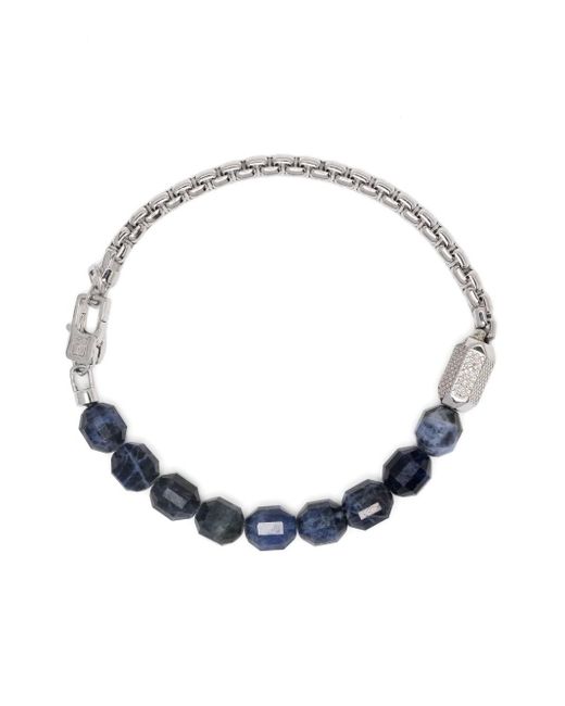 Tateossian Hexade Armband mit Perlen in Blue für Herren