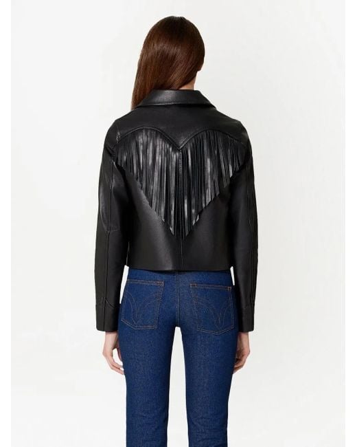 Chaqueta Con Borlas AMI de color Black