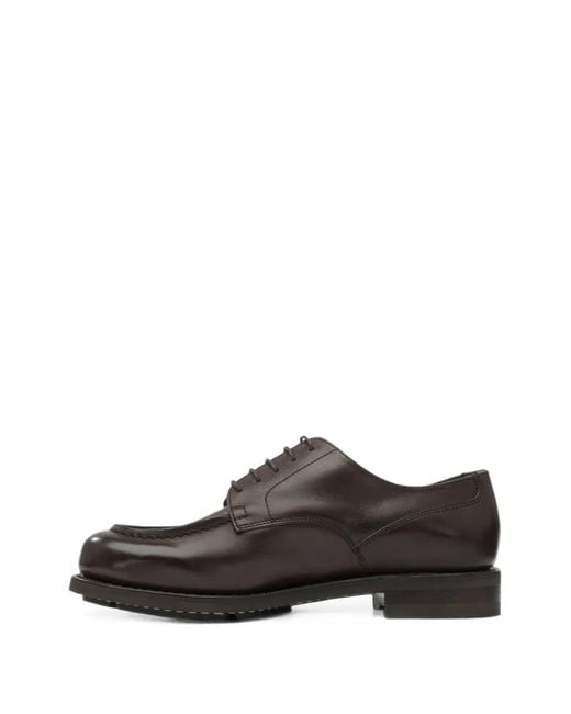 Paraboot Brown Chambord Derby Shoes for men