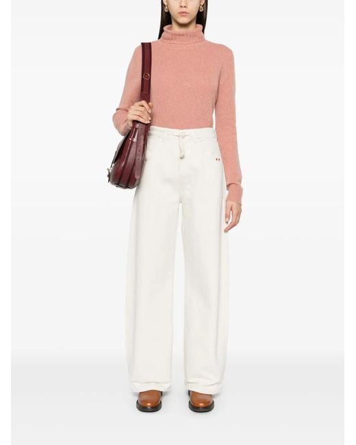 Aspesi Pink Mélange-Effect Sweater