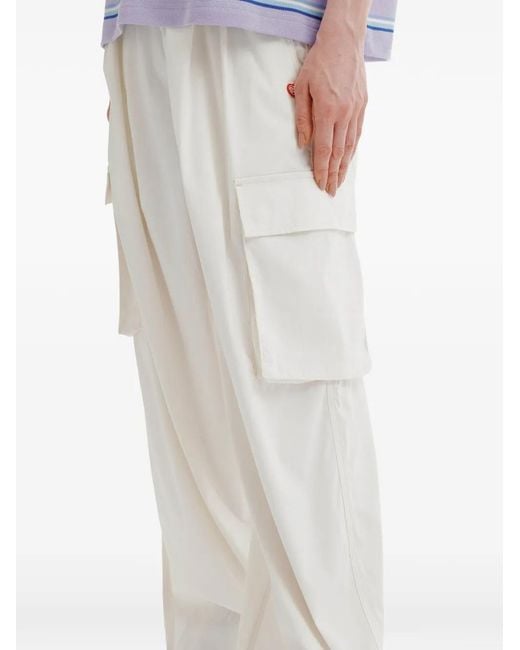 Chocoolate White Pantalon À Poches Cargo