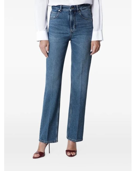 Victoria Beckham Blue Julia High-Rise Jeans