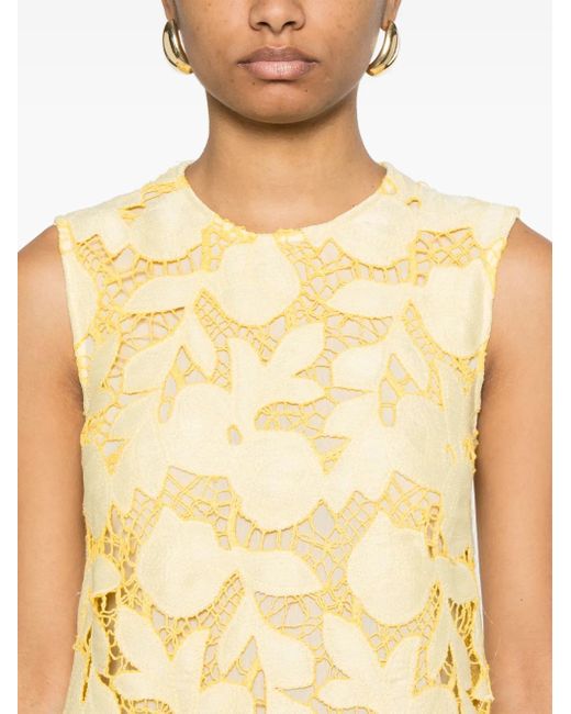 Jonathan Simkhai Yellow Mickie Mini Dress