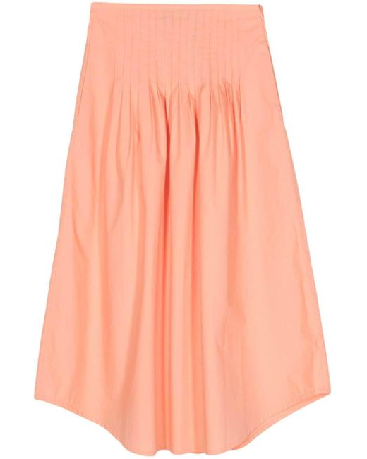 A.P.C. Orange Olympia Cotton Skirt