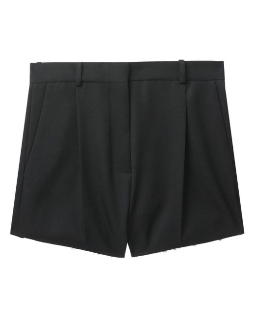 BOTTER Black High-waist Virgin-wool Shorts