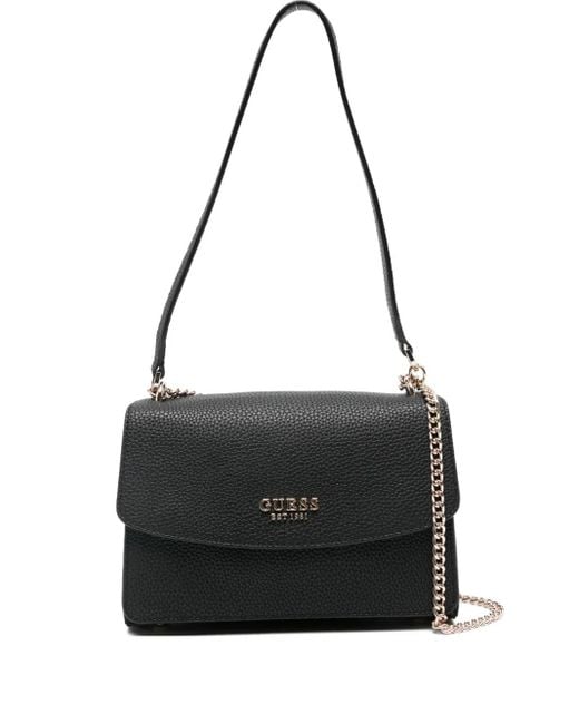 Guess Black Schultertasche mit Logo-Schild