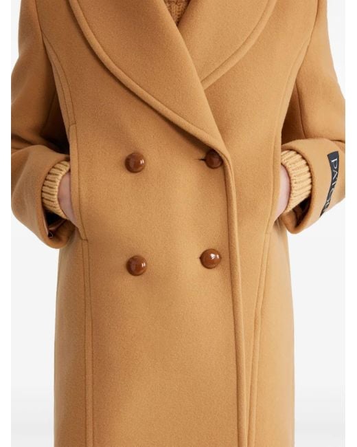 Patou Brown Double-Breasted Coat