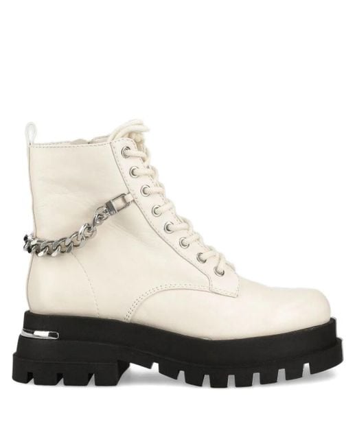 ALDO White Leather Boots