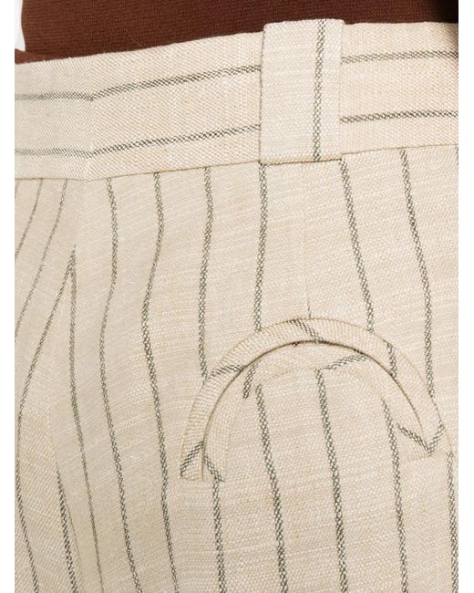 Blazé Milano Natural Short Plissé Serene Husul À Rayures