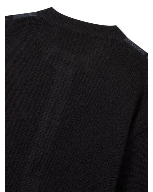 Studio Tomboy X Black Cardigan Mit Argyle-Muster