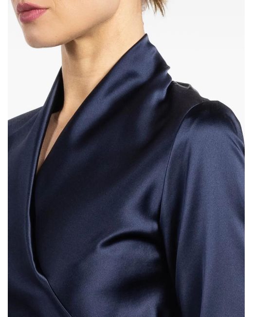 Peter Cohen Blue Wrap Shirt