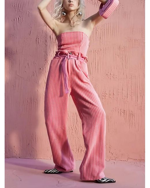 Simon Miller Pink Belted Trousers
