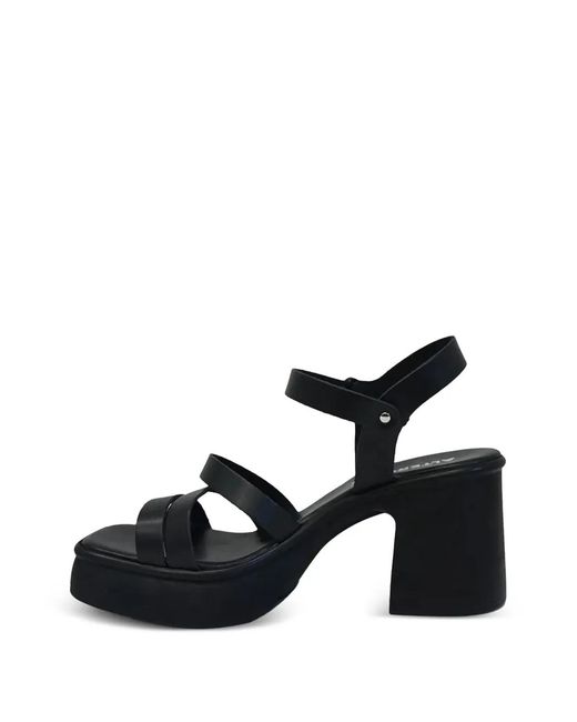 Altercore Black Sandales Plateforme À Boucles